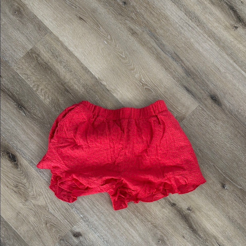 Sperry Red High Waist Shorts Vibrant Comfortable Fit